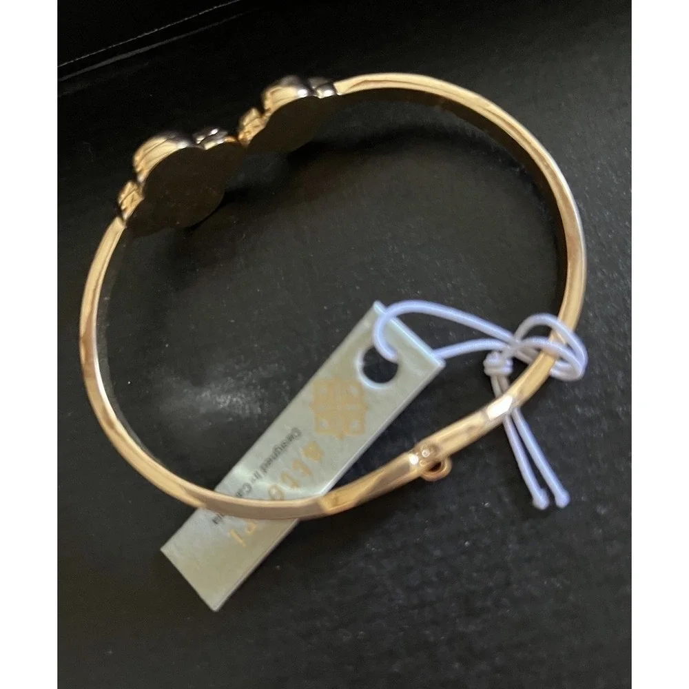 ATTERRI Mother‎ of Pearl Clover Hinged Bracelet